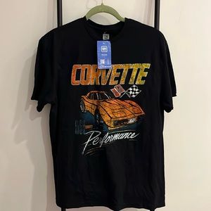 GM Official Licensed Product Corvette High Performance Black Tee Men Size L New